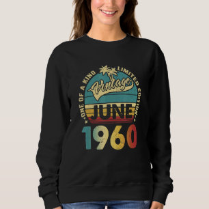 Moletom Vintage de 62 anos junho de 1960 62º dia B