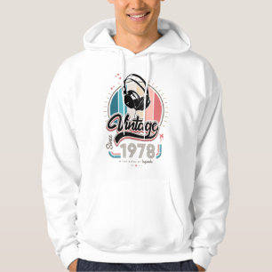 Moletom Vintage desde fones de ouvido de 1978