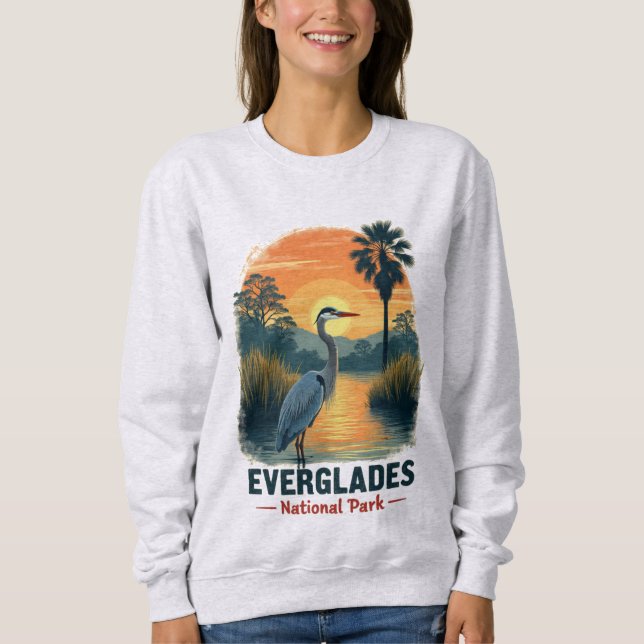 Moletom Vintage do Parque Nacional Everglades (Frente)