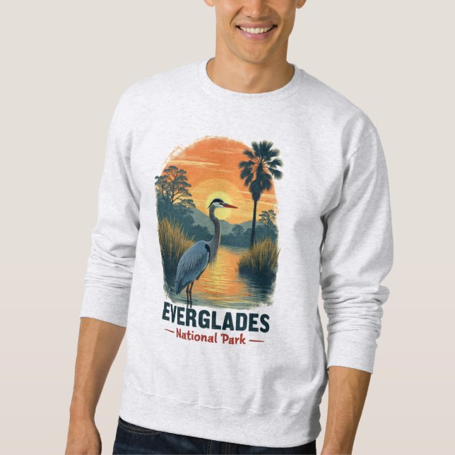 Moletom Vintage do Parque Nacional Everglades (Frente)