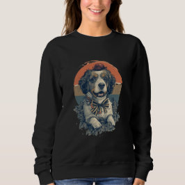 Moletom "Vintage Dog Style women's Sweatshirt