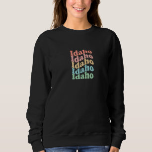 Moletom Vintage dos anos 70 EUA Estado Hippie Retro Idaho