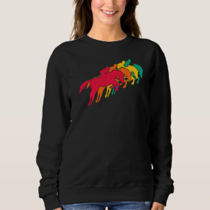 Moletom Vintage Equestrian Sport Retro Horse Rider Dressag