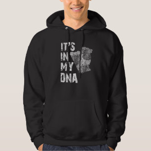 Moletom Vintage Está No Meu DNA Mapa Da Argélia Thumbprint