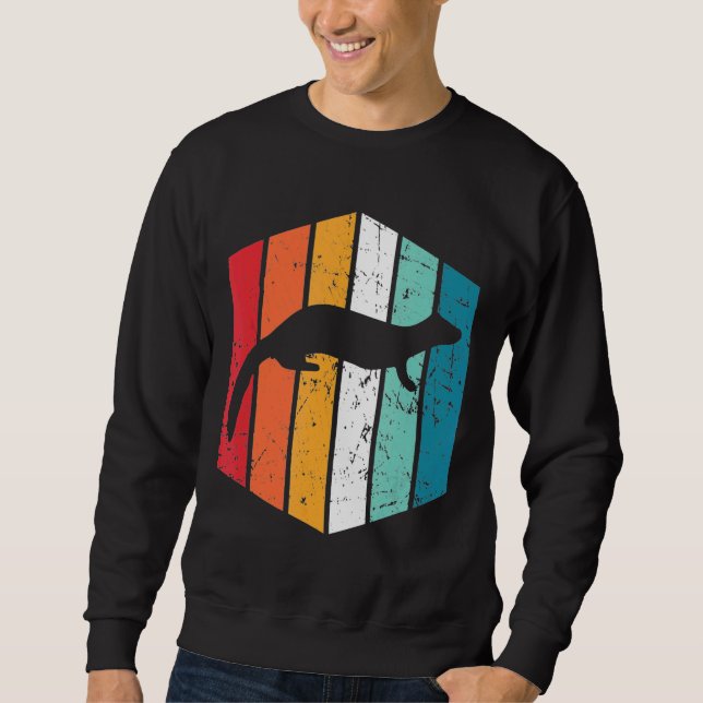 Moletom Vintage Ferre Para Animal Retro Ferret (Frente)