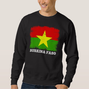 Moletom Vintage Flag Burkina Faso País Retro Flag Burki