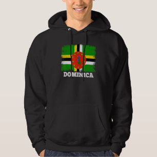 Moletom Vintage Flag Dominica Country Retro Flag Dominican