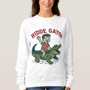 Moletom Vintage Florida Kitsch Ridde Gator Retro Jacaré