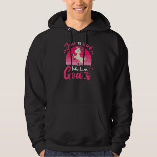 Moletom Vintage Goat Animal Apenas Uma Menina Que Ama Capr