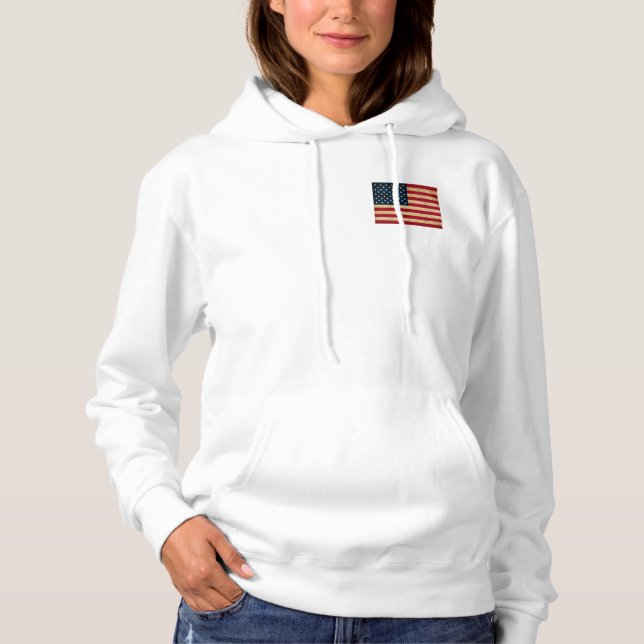 Moletom Vintage Grunge American Flag (Frente)