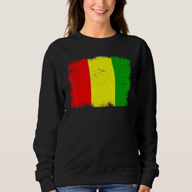 Moletom Vintage Guinea Flag Guinean Independence Day (Frente)