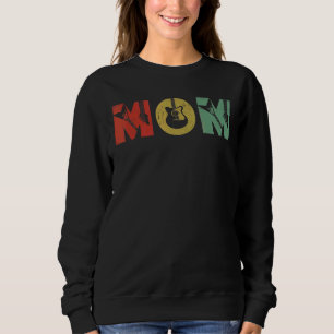 Moletom Vintage Guitar Women Music Mãe Guitarrista Mãe Mãe