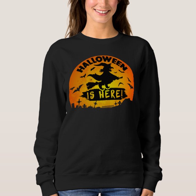 MOLETOM VINTAGE HALLOWEEN AQUI (Frente)