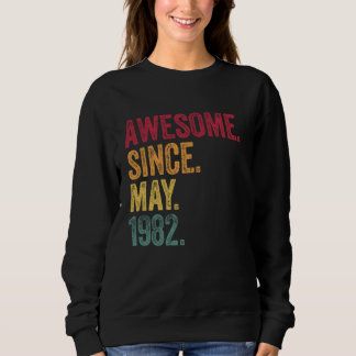Moletom Vintage - Incrível Desde Maio de 1982 Aniversário