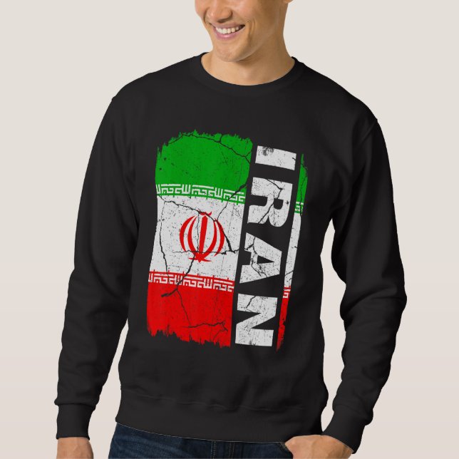 Moletom Vintage Iranian Flag Iran Pride Roots Heritage (Frente)
