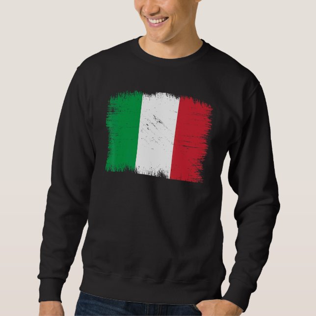 Moletom Vintage Italy Flag Italian Independence Day (Frente)