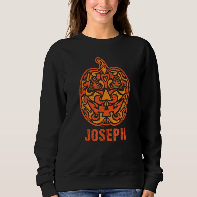 Moletom Vintage Joseph Halloween Sugar Skull Design (Frente)