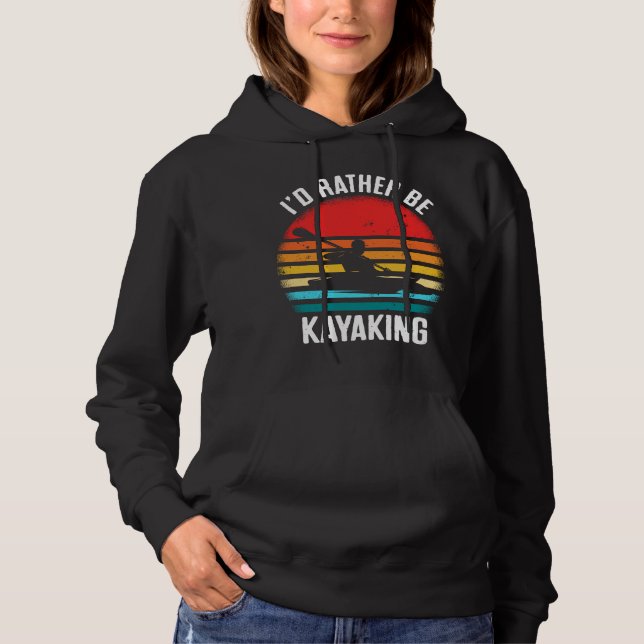 Moletom Vintage Kayaking Sunset Paddling (Frente)
