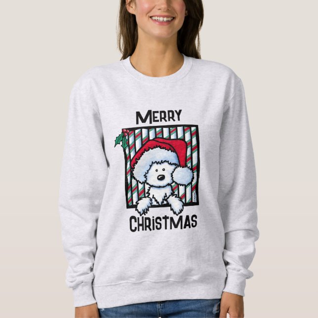 Moletom Vintage-KiniArt Westie Natal (Frente)