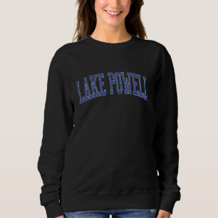 Moletom Vintage Lake Powell - Estilo de Varsidade Azul, em