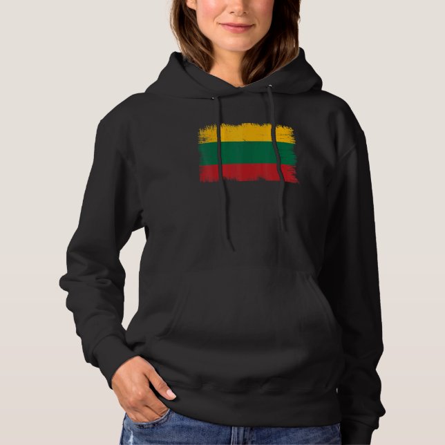 Moletom Vintage Lithuania Flag Lithuanian Independence Day (Frente)