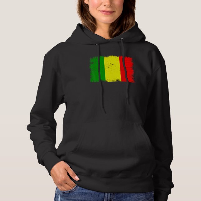 Moletom Vintage Mali Flag Malian Independence Day (Frente)