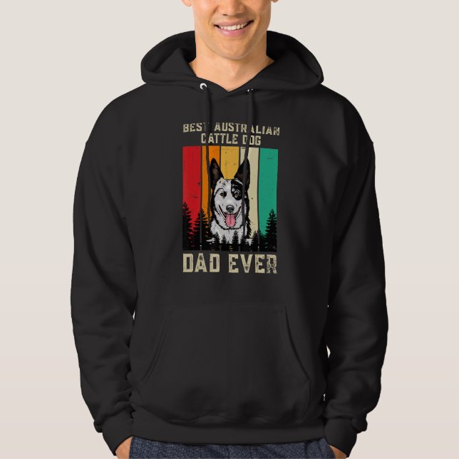 Moletom Vintage Melhor Pai De Cães Australianos (Frente)