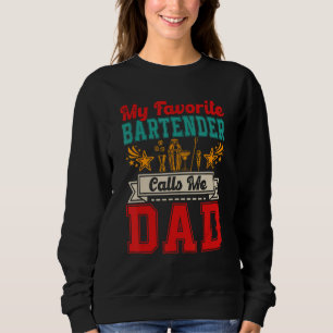 Moletom Vintage Meu Bartender Favorito Me Chama de Pai Org