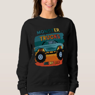 Moletom Vintage Monster Truck É Meu Jam Retro Mulheres Su