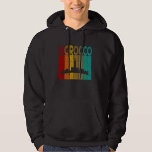 Moletom Vintage Morocco Shirt, Eu Amo Marrocos Map Marroco