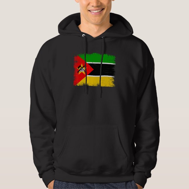 Moletom Vintage Mozambique Flag Mozambican Independence Da (Frente)