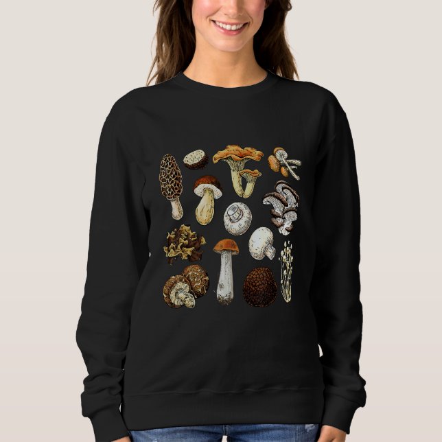 Moletom Vintage Mushroom Retro Fungi Foraging Mycology (Frente)