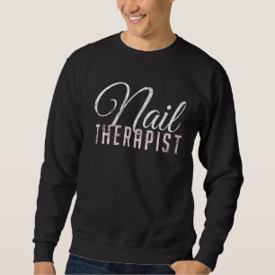 Moletom Vintage Nail Therapist Nail Care Pun Nail Artista