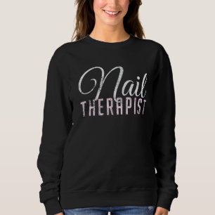 Moletom Vintage Nail Therapist Nail Care Pun Nail Artista
