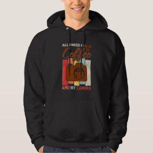 Moletom Vintage O Que Eu Preciso é Café E Minha Câmera Fot