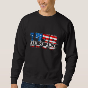 Moletom Vintage Old American Flag Patriótico 1776 Nós Somo