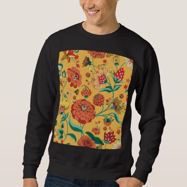 Moletom Vintage Paisley Floral Garden (Frente)