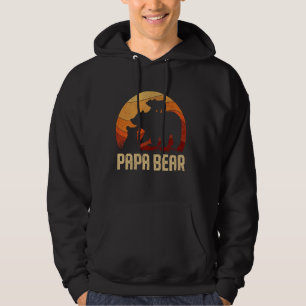 Moletom Vintage Papa Bear Presente Para Dia de os pais Pai