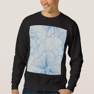 Moletom Vintage Peony: Padrão Floral Sem Costura