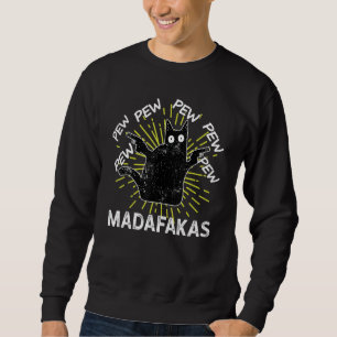 Moletom Vintage PewPew Madafakas Cat Crazy Pew 1