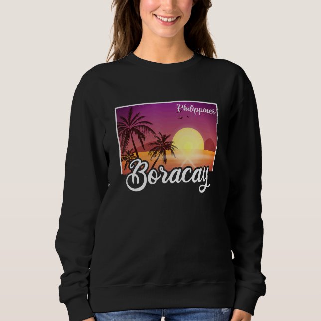 Moletom Vintage Philippines Vacation Travel Asia Boracay (Frente)