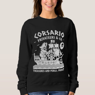 Moletom Vintage Pirate Linocut Shirt - Corsario Privateers