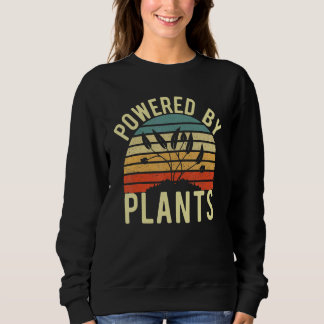 Moletom Vintage Powered Plants Vegetarian Vegan Workout