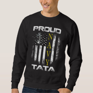 Moletom Vintage Proud Navy Tata With American Flag