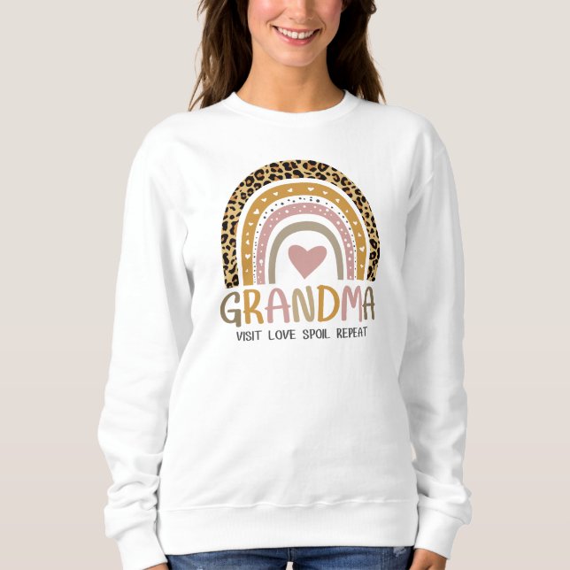 Moletom Vintage Rainbow Grandma (Frente)