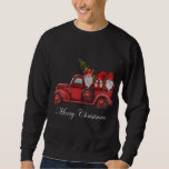 Moletom Vintage Red Truck Com Três Gnomos Feliz Christma<br><div class="desc">Caminhão Vermelho Vintage com três gnomos presentes de Natal alegres</div>