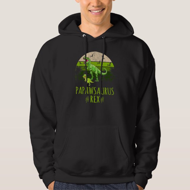 Moletom Vintage Retro 1 Kid Papawsaurus Dinossaur (Frente)