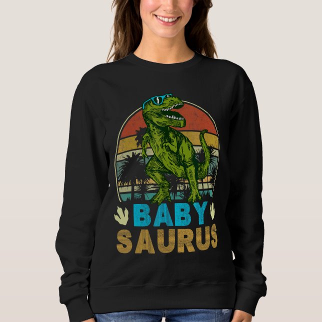 Moletom Vintage Retro Babysaurus Dinosaur Trex (Frente)