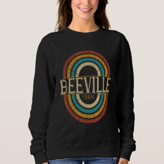 Moletom Vintage Retro Beeville Texas TX Mulheres Homens Le