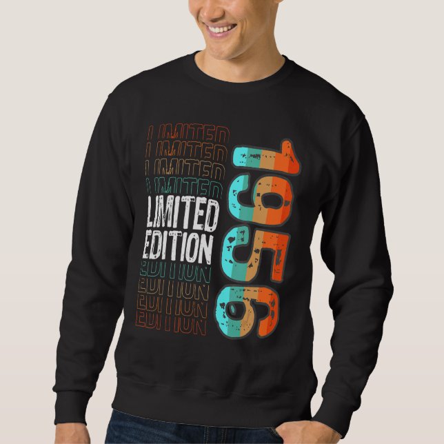 Moletom Vintage Retro Birth Year 1956 (Frente)